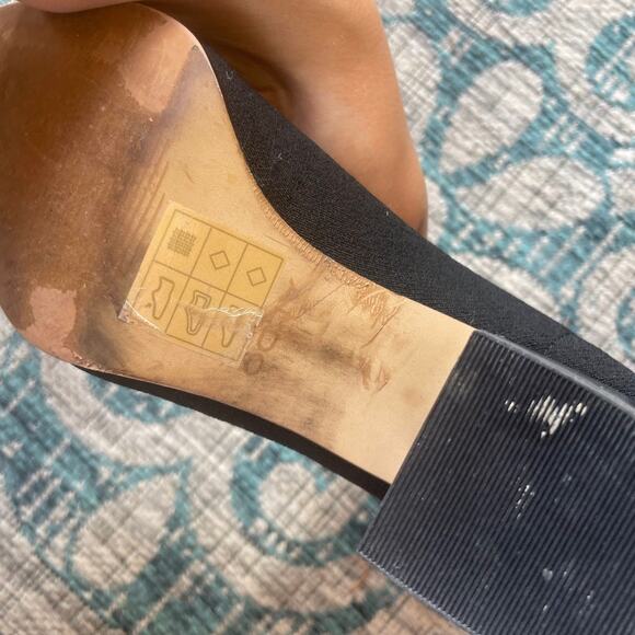 Aldo Women's Black Knit Pointed-Toe Ankle Boots with Block Heel - Size US 7.5‎ - Picture 6 of 12